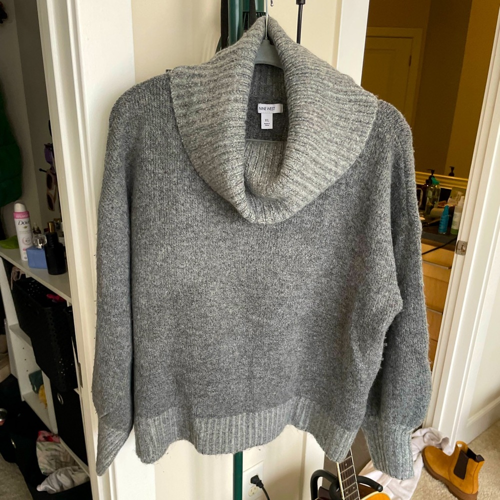 Chunky Foldover Turtleneck Sweater